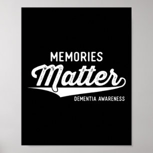 Wear Purple Dementia Awareness Gifts Memories Matt Poster