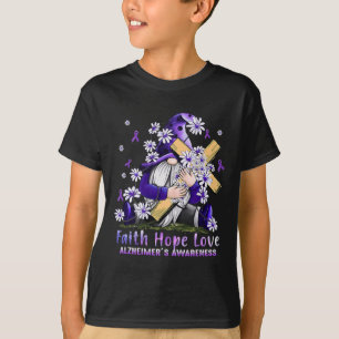 Wear Purple For Alzheimerheimer Awareness Gnome Fa T-Shirt