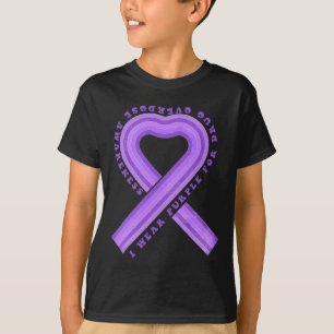 Wear Purple For Drug Overdose Awareness Ribbon Ret T-Shirt