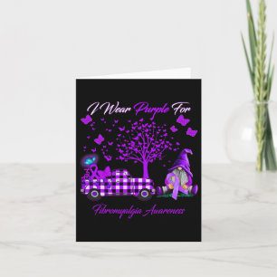 Wear Purple For Fibromyalgia Awareness Gifts Card