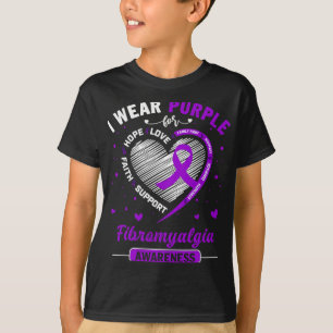 Wear Purple For Fibromyalgia Awareness Ribbon 1 T-Shirt