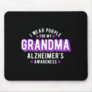 Wear purple for grandma alzheimer's awareness day mouse mat