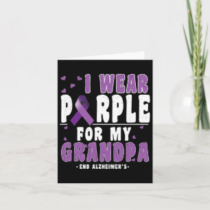 Wear Purple For Grandpa Heimerheimer Heimerheimers Card