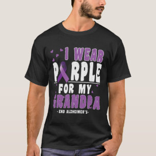 Wear Purple For Grandpa Heimerheimer Heimerheimers T-Shirt