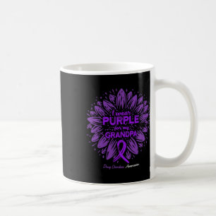 Wear Purple For Grandpa Sunflower Drug Overdose Aw Coffee Mug
