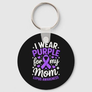 Wear purple for mum lupus awareness month sle key ring