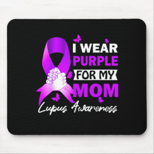 Wear Purple For Mum Lupus Mother Lupus Awareness Mouse Mat