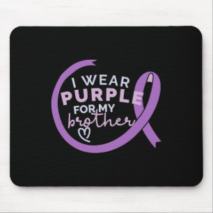Wear Purple For My Brother Alzheimerheimer Awarene Mouse Mat