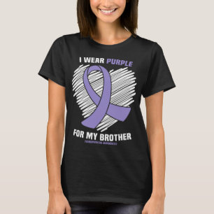 Wear Purple For My Brother Fibromyalgia Awareness  T-Shirt