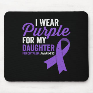 Wear Purple For My Daughter Fibromyalgia Awareness Mouse Mat