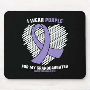 Wear Purple For My Granddaughter Fibromyalgia Awar Mouse Mat