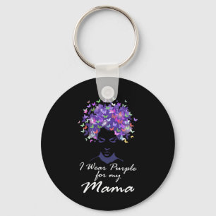 Wear Purple For My Mama Mum Support Alzheimerheime Key Ring