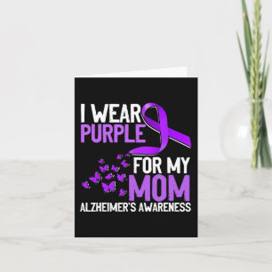 Wear Purple For My Mum  Alzheimer´s Awareness  Card