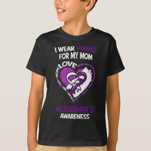 Wear Purple For My Mum - Alzheimerheimer's Awarene T-Shirt