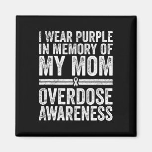 Wear Purple For My Mum Magnet