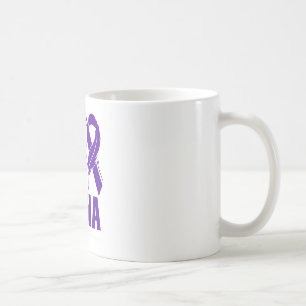 Wear Purple For My Nana Fibromyalgia Awareness Fea Coffee Mug