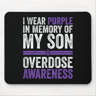 Wear Purple For My Son Overdose Awareness 4 Mouse Mat