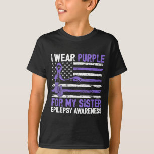 Wear purple for sister epilepsy awareness warrior T-Shirt