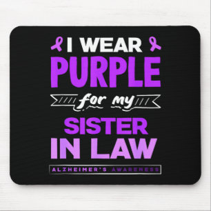 Wear purple for sister-in-law alzheimer's mouse mat
