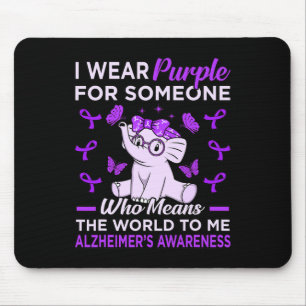 Wear Purple For Someone Heimerheimer's Awareness R Mouse Mat