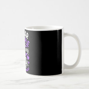 Wear purple for wife lupus awareness month sle coffee mug