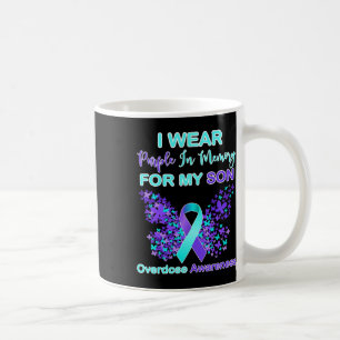 Wear Purple In Memory For My Son Overdose Awarenes Coffee Mug