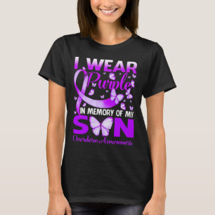 Wear Purple In Memory For My Son Overdose Awarenes T-Shirt