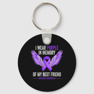Wear Purple In Memory Of My Best Friend Overdose A Key Ring