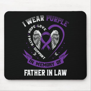 Wear Purple In Memory Of My Father In Law Pancreat Mouse Mat