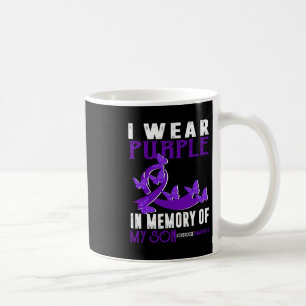 Wear Purple In Memory Of My Son Overdose Awareness Coffee Mug