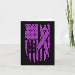 Wear Purple Overdose Awareness Gifts Opioid Surviv Card