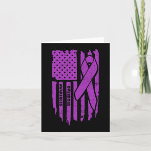 Wear Purple Overdose Awareness Gifts Opioid Surviv Card
