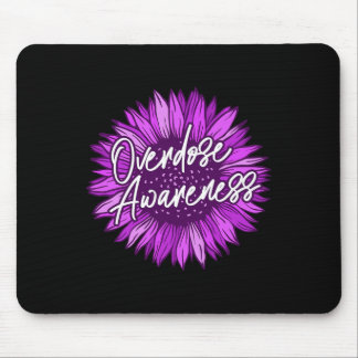 Wear Purple Overdose Awareness Gifts Survivor Ribb Mouse Mat