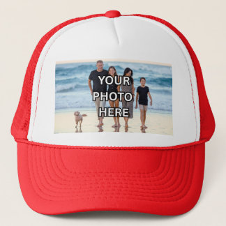 🔴WEAR! Red Custom Family Photo Trucker Hat