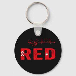 Wear Red Day Go Red Heart Disease Awareness 2025 Key Ring