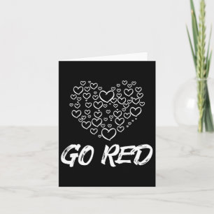 Wear Red Day Go Red Heart Disease Awareness Gifts  Card