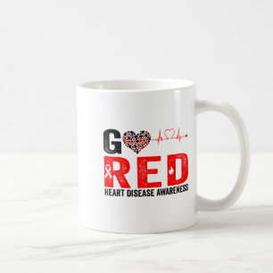 Wear Red Day Go Red In February Heart Disease Awar Coffee Mug