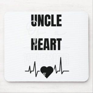 Wear Red Day Uncle Of A Heart Warrior Saying Mouse Mat
