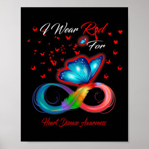 Wear Red For Heart Disease Awareness 1  Poster