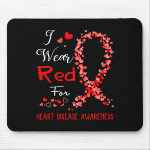Wear Red For Heart Disease Awareness  Mouse Mat