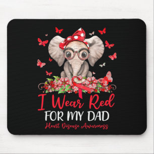 Wear Red For My Dad Heart Disease Awareness 1 Mouse Mat