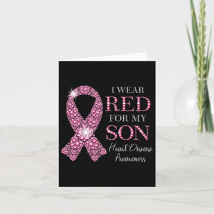 Wear Red For My Son Heart Disease Awareness Suppor Card