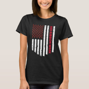 Wear Red For Red Ribbon Week Awareness Drug Free F T-Shirt