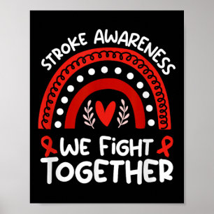 Wear Red For Stroke Awareness Shirt _ Stroke Poster