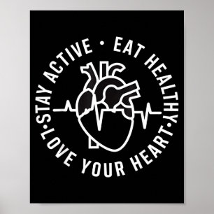 Wear Red - Heart Disease Awareness Month  Poster