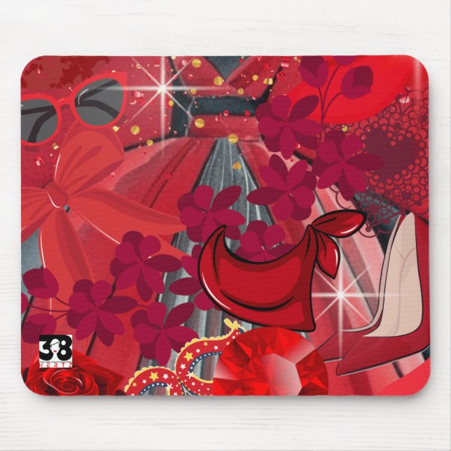 Wear Red Mouse Mat (Front)