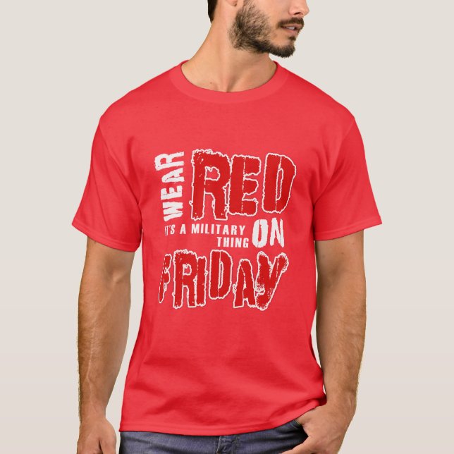 Wear Red on Friday T-Shirt (Front)