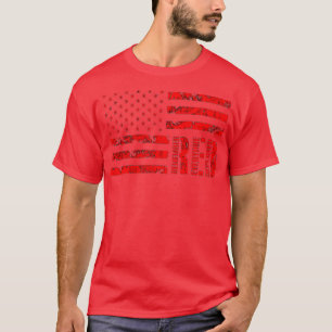 Wear Red On Fridays Military Veteran Support Our T T-Shirt