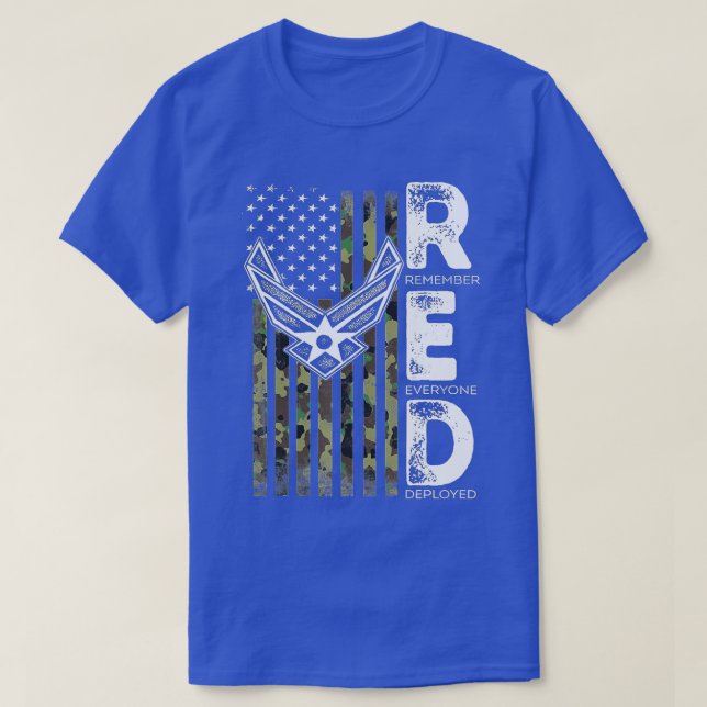 Wear Red On Fridays Military Veteran Support Our T T-Shirt (Design Front)