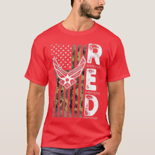 Wear Red On Fridays Military Veteran Support Our T T-Shirt